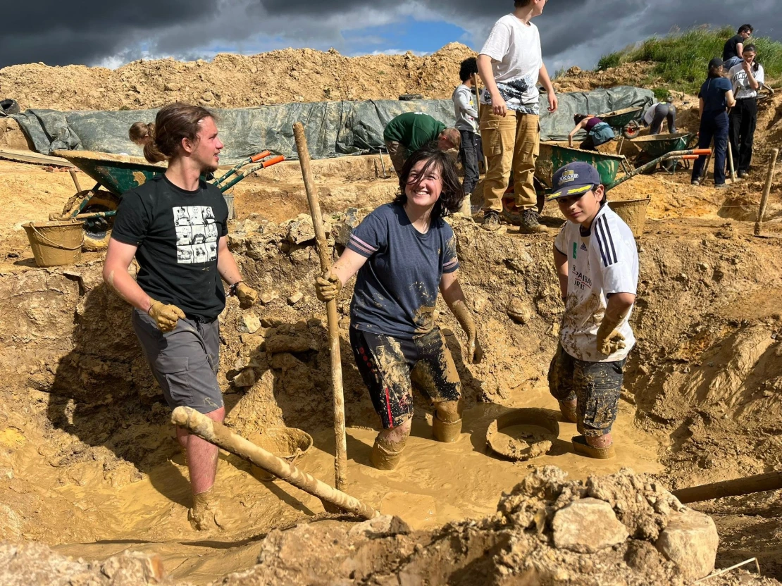 photo de chantier archéologique