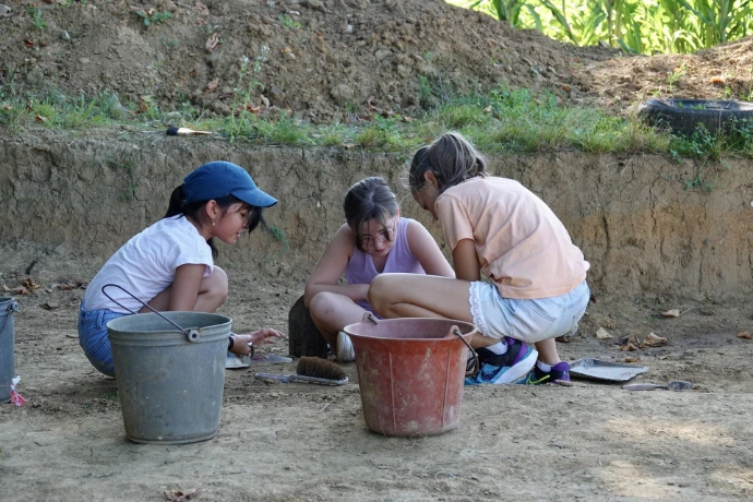 photo d'élève en fouille