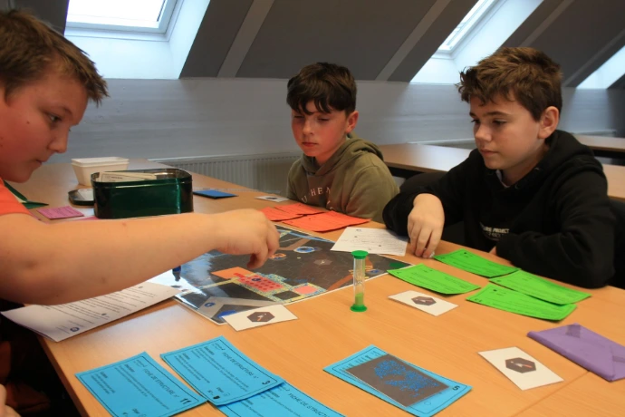 photo d'élève atelier "si on explorait le passé"