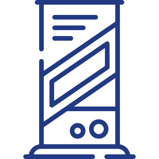 icon prêt d'exposition : roll up