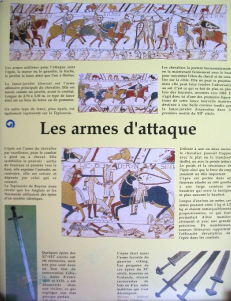 panneau Bayeux armes