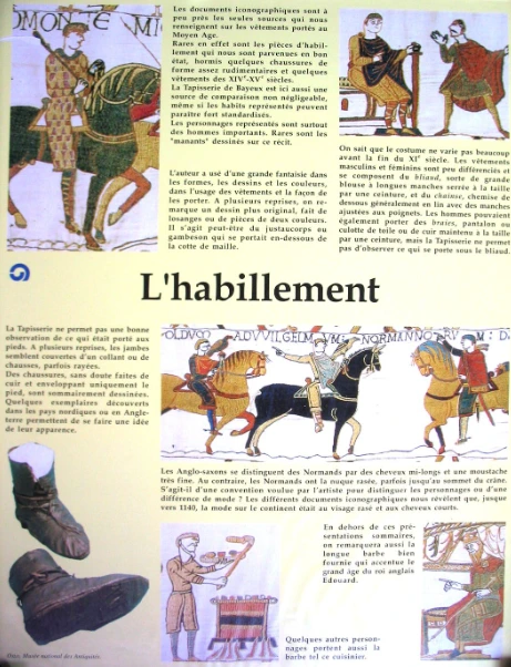 panneau Bayeux l'habillement